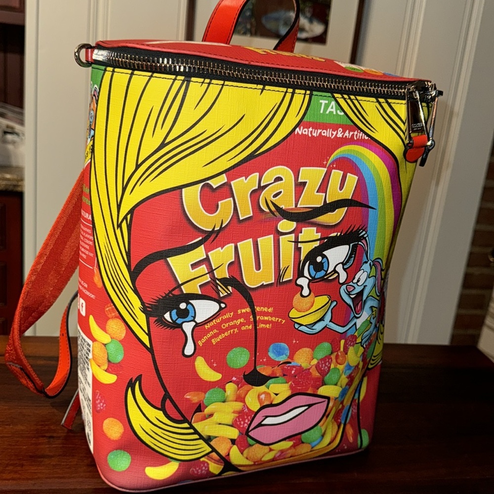 XXL Moschino Runway Crazy Fruit Backpack BAG Purse - Picture 2 of 7